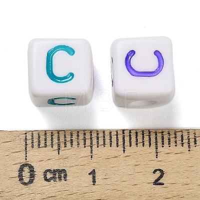 Opaque Acrylic Beads OACR-I022-01C-1