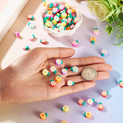 Handmade Polymer Clay Beads CLAY-TAC0015-04-1
