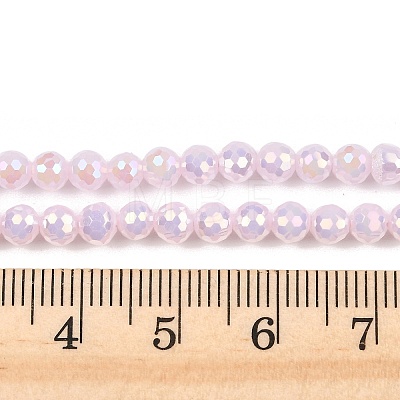 Electroplate Glass Beads Strands EGLA-B013-01A-AB06-1