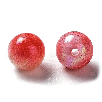 Two Tone Opaque Acrylic Beads LS-SACR-P024-01B-W14-1