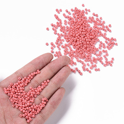Baking Paint Glass Seed Beads SEED-US0003-3mm-K16-1