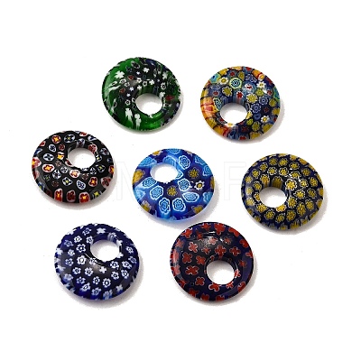 Handmade Millefiori Glass Beads LAMP-A155-01F-1