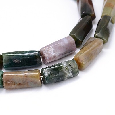 Natural Indian Agate Twist Bead Strands G-L240-11-1