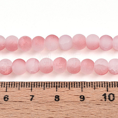 Crackle Glass Beads Strands GLAA-N009-6mm-03-1