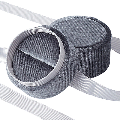 Round Velvet Finger Ring Package Boxes CON-SC0001-20-1