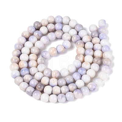 Opaque Ombre Effect Dyed Glass Beads Strands GLAA-Q106-04A-12-1
