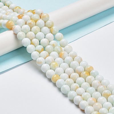 Glass Round Beads Strands GLAA-M044-01D-1