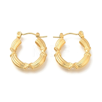 PVD Vacuum Plating 304 Stainless Steel Ring Hoop Earrings for Women EJEW-S227-72G-1