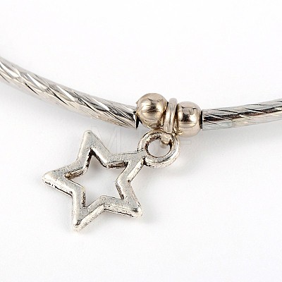 Tibetan Style Star Anklets AJEW-AN00040-01-1