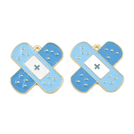 Medical Theme Alloy Enamel Pendants AL-CBA2919-03G-02A-1