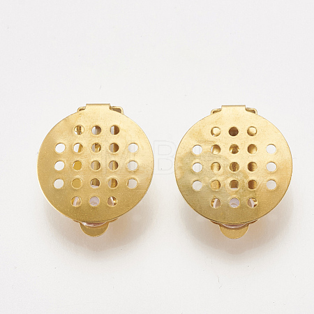 304 Stainless Steel Clip-on Earring Findings STAS-S104-01B-1