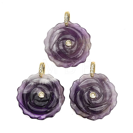 Natural Amethyst Pendants GG-CBA4625-05G-02-1