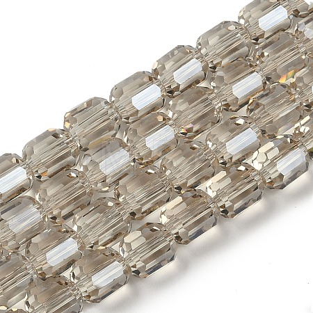 Electroplate Glass Beads Strands GLAA-G112-07C-1
