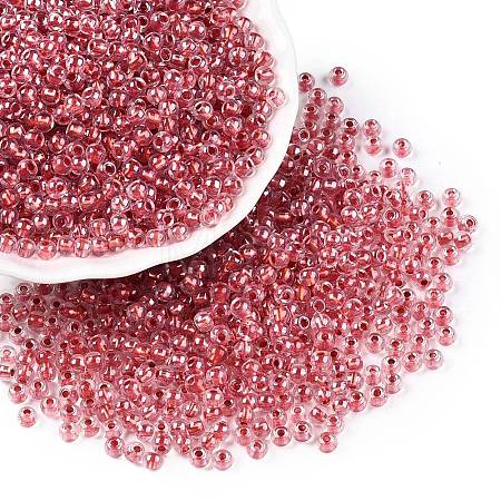 6/0 Transparent Inside Colours Glass Seed Round Beads X1-SEED-N006-004L-1