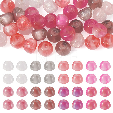 40Pcs 4 Colors Resin UV Reactive Beads RESI-TA0005-69-1