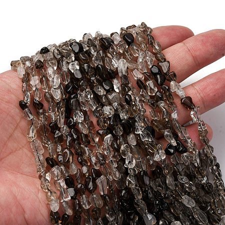 Natural Smoky Quartz Beads Strands G-I389-A31-01A-1
