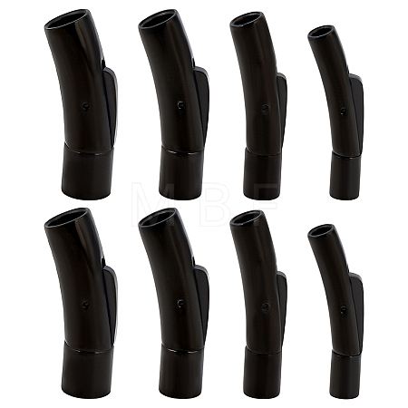 8Pcs 4 Styles Stainless Steel Bayonet Clasps STAS-DR0001-15EB-1