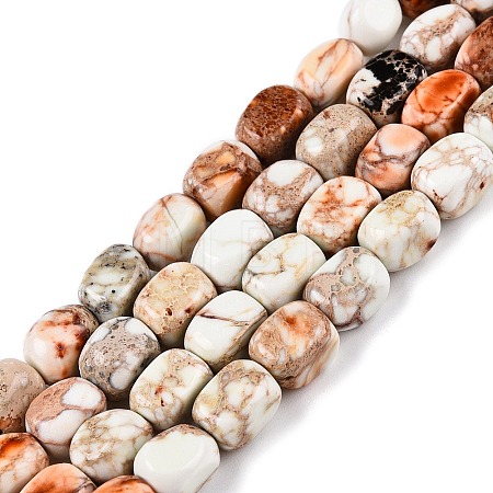 Natural Imperial Jasper Beads Strands G-N342-62K-1