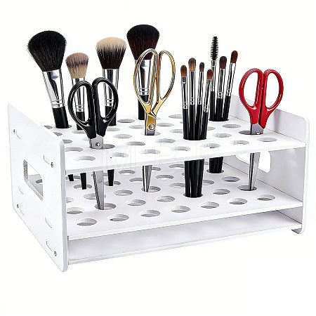 Desktop 35-Hole PVC Scissors Storage Racks ODIS-WH0079-088A-1