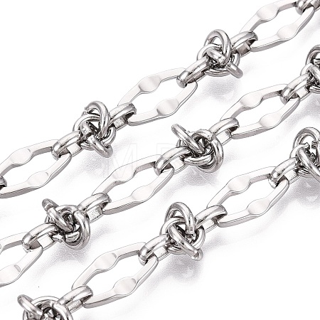 304 Stainless Steel Hexagon Link Chains CHS-Q009-12P-1