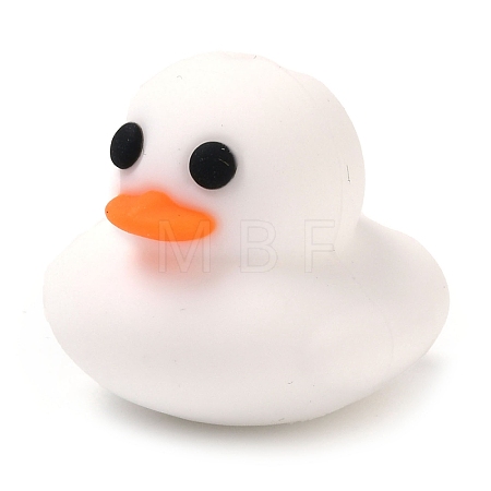Duck Food Grade Silicone Focal Beads SIL-Q030-05B-1