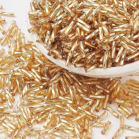 Glass Twist Bugles Seed Beads X-TTSDB6MM22-1