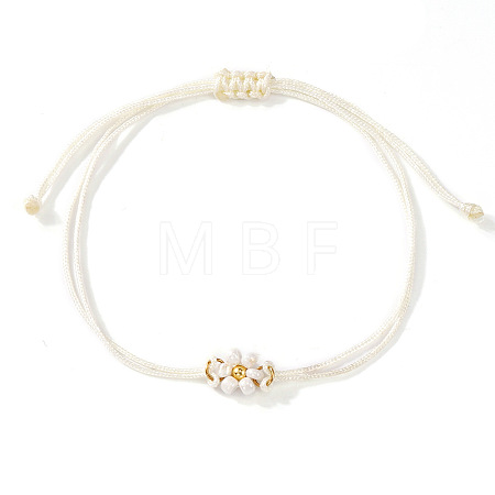 Adjustable Glass Seed Bead Link Bracelets DH6590-13-1