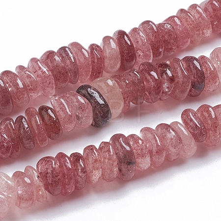 Natural Strawberry Quartz Beads Strands G-G841-B04-1