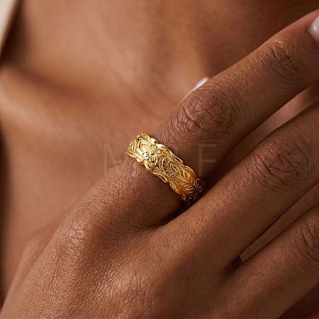 Brass Finger Rings for Women KK-CBA8D1E-01G-1