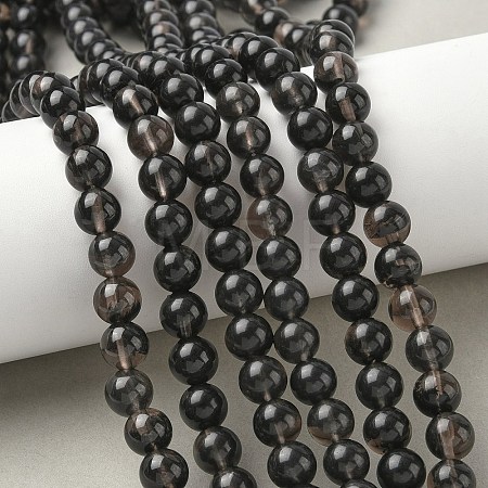 Natural Ice Obsidian Beads Strands G-P590-A03-8mm-02-1