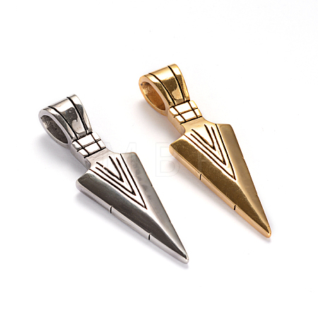 Triangle Pendulum 304 Stainless Big Steel Pendants STAS-L172-03-1