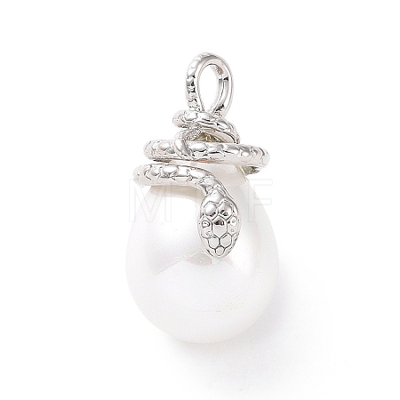 Shell Pearl Pendants KK-C004-09P-1