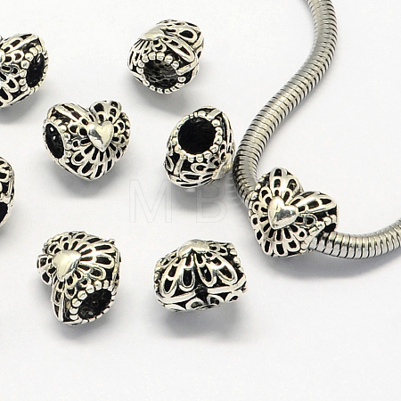 Alloy European Beads X-PALLOY-S079-008AS-1