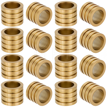 20Pcs 304 Stainless Steel European Beads STAS-BBC0009-81G-1