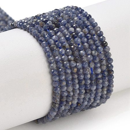 Natural Sapphire Beads Strands G-F509-18A-2mm-1