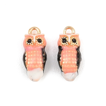 Brass Enamel Pendants KK-CBA6818-04G-05-1