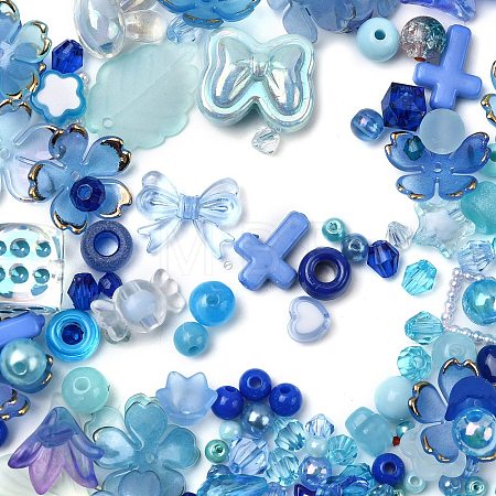 Opaque & Transparent Acrylic Beads SACR-XCP0001-06K-1