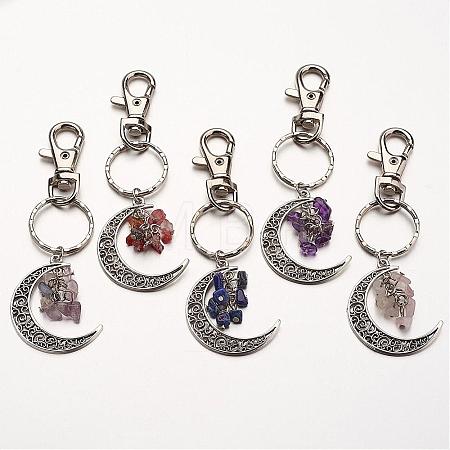 Natural Gemstone Pendant Keychain KEYC-JKC00099-1