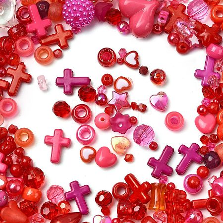 Opaque & Transparent Acrylic Beads SACR-XCP0001-06G-1