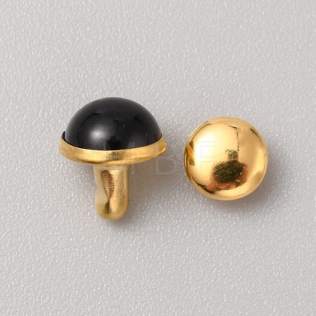 Round Brass Semi-Tublar Rivets FIND-WH0423-44E-1