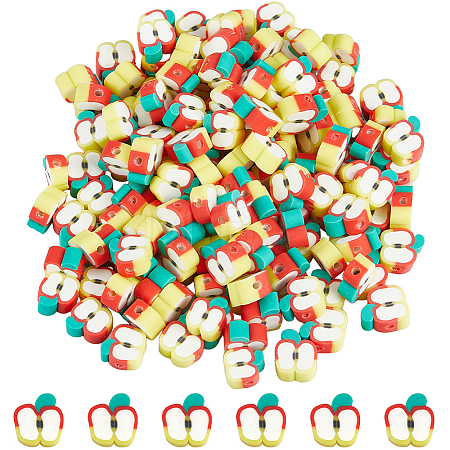 200Pcs Handmade Polymer Clay Beads CLAY-SC0001-64A-1