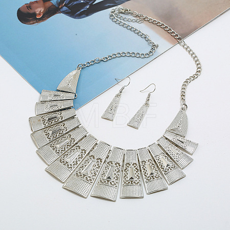 Alloy Pendant Necklaces & Dangle Earrings FS-WG2D2E5-01-1