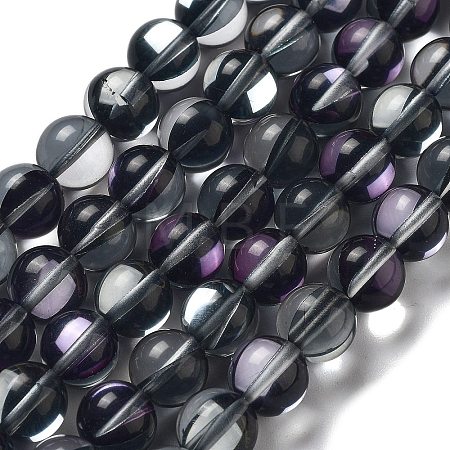 Synthetic Moonstone Beads Strands G-P528-J03-16-1