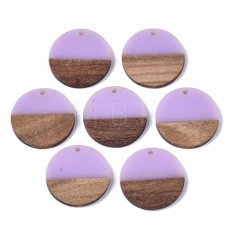 Resin & Wood Pendants RESI-S358-02B-30-1