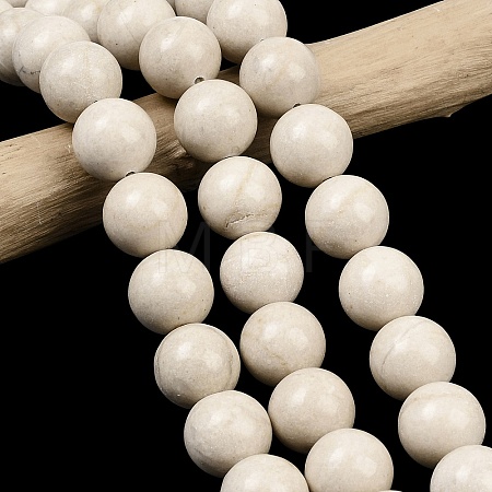 Natural Petrified Wood Beads Strands G-L648-A03-16mm-01-1