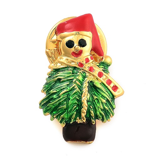 Christmas Theme Alloy Enamel Brooches JEWB-S022-05A-G-1