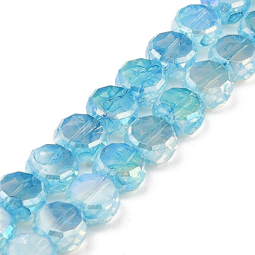 Imitation Jade Glass Beads Strands GLAA-P058-05A-05-1