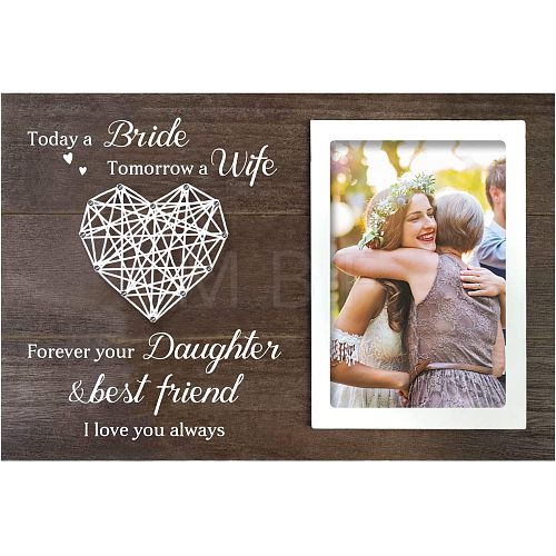 MDF Photo Frame DJEW-WH0035-006-1