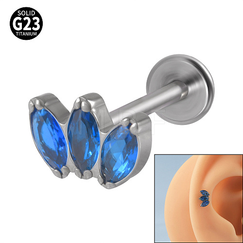 G23 Titanium Cartilage Earrings WGC4C46-10-1