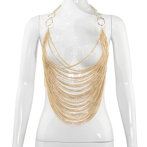 Alloy Multilayer Sexy Nightclub Body Chains WGE99A9-02-1